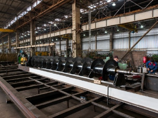 Industrial Auger and Shaftless Screw Conveyor Line